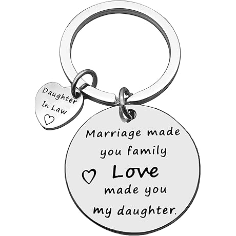Sentimental Bonus Daughter Gift Keychain: Expressing Love and Gratitude