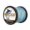 HERCULES Braided Fishing Line 12 Strands, 100-2000m 109-2196 Yards Braid Fish Line, 10lbs-420lbs Test PE Lines for Saltwater Freshwater - Camo Blue, 50lbs, 2000m gallery image