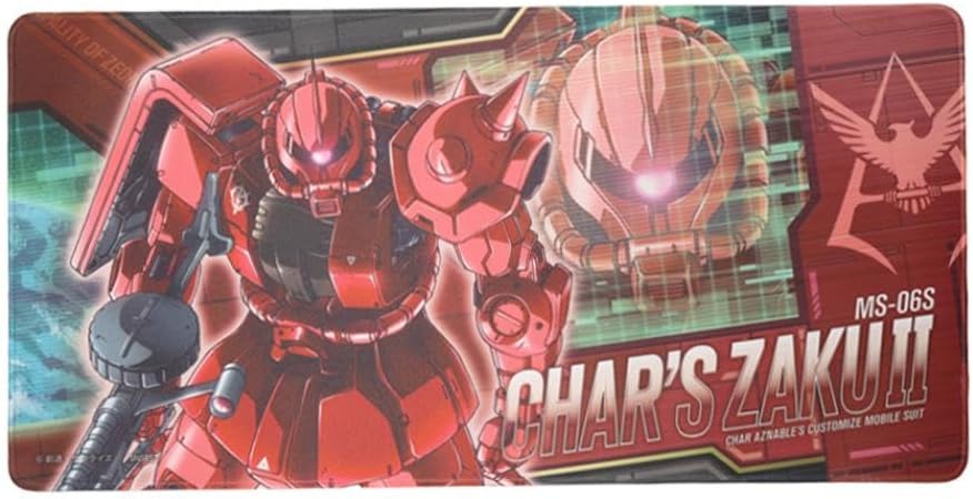 Sun-Star Stationery GS11 Mobile Suit Gundam Desk Mat, Zaku for Char, W23.6 x D11.8 inches (600 mm) x D11.8 inches (300 mm)