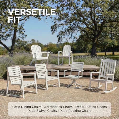 6-Pk Fitfree Outdoor Patio Chair Cushions (24" x 24") $39.99 ($6.67 Each) - image 7