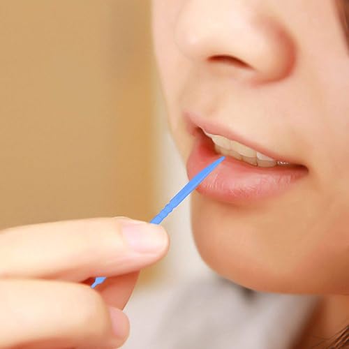 Miniatura 5 de Coobbar 200 unids doble cabeza 50 unids/caja de hilo dental interdental cepillo palillo de dientes palillo dental cuidado oral palillos de dientes