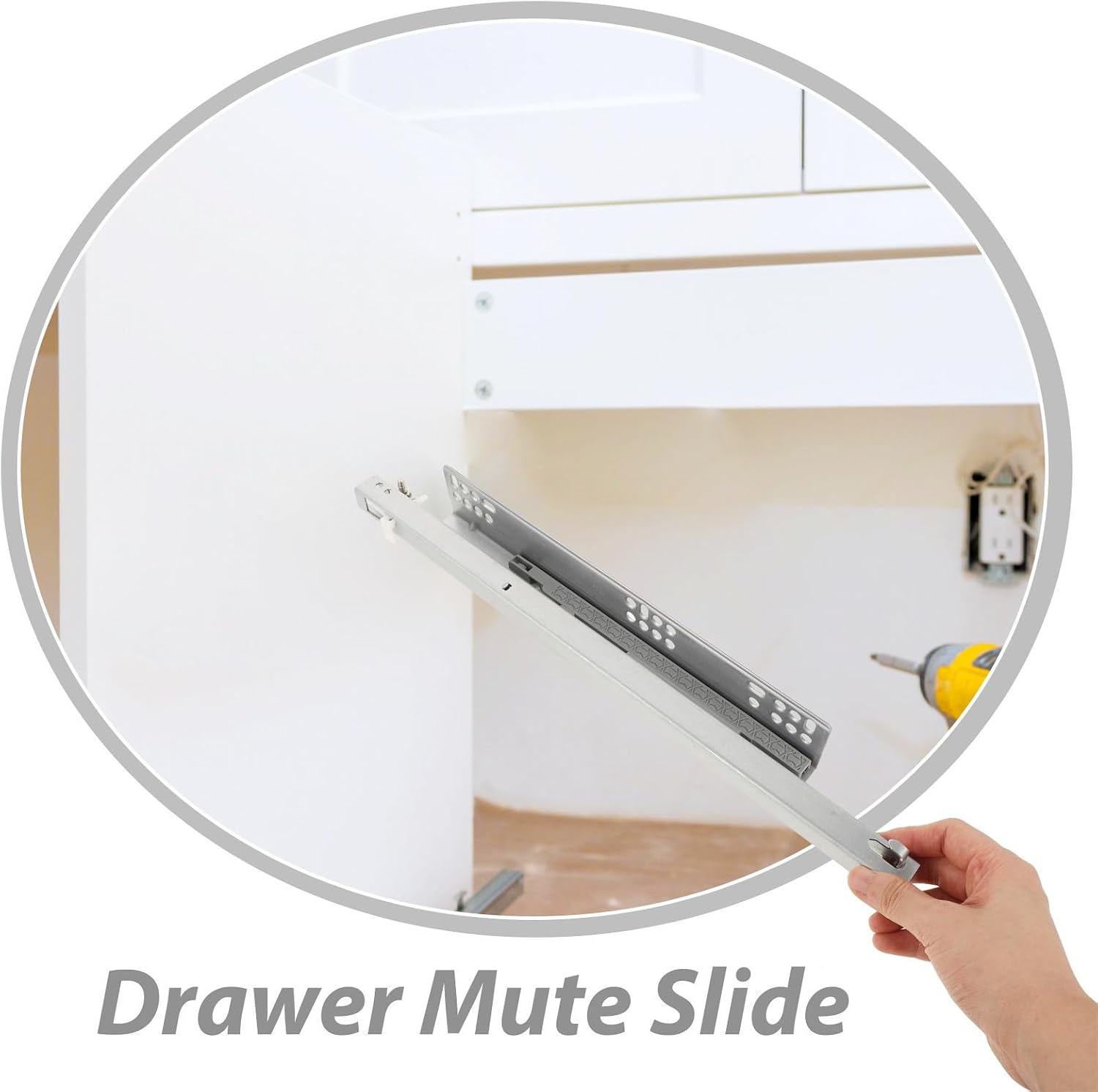 Detachable Long Strong Using Capacity Life with Load-Bearing Silent Drawer Slides for Wear-Resistant Cold Rolled Steel Material Sliding Storage Cabinet Household