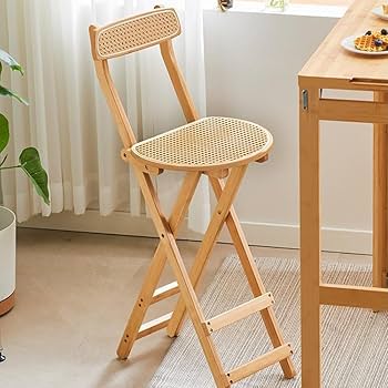 Amazon｜ポータブル キッチン 折りたたみ 椅子 ハイタイプ