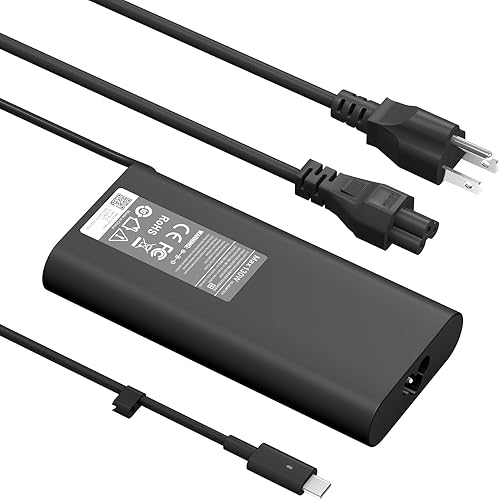 Cargador para portátil de 130 W USB C tipo C compatible con Dell XPS 15 9575 9520 9510 9500 17 9720 9710 9700 Precisión 5530 5550 5560 5570 5750