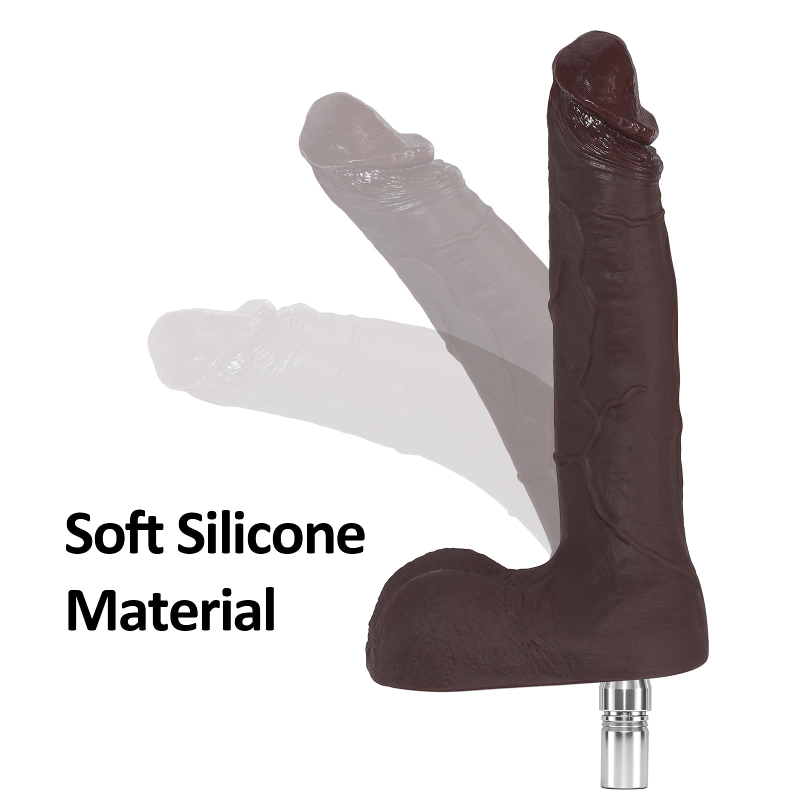 Machine à godemiché réaliste 23 cm avec connecteur 3XLR, accessoires en silicone BBC, jouet sexuel adulte