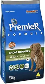 Ração Premier Fórmula para Cães Adultos de Raças Grandes Sabor Cordeiro, 15kg Premier Pet Raça Adulto,