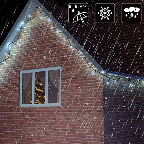 Monzana LED Lichterkette Outdoor 160 LEDs Blau Batterie Timer – Ansicht 6