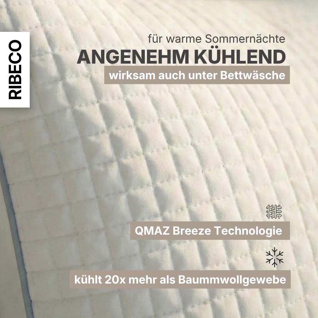 kühlender Kissenbezug ELSA im 2er Set, kühlender Kopfkissenbezug 40x80 cm, 2in1: QMAX-Breeze Technologie & kuschelige Baumwollseite, ideale Ergänzung für das Kopfkissen