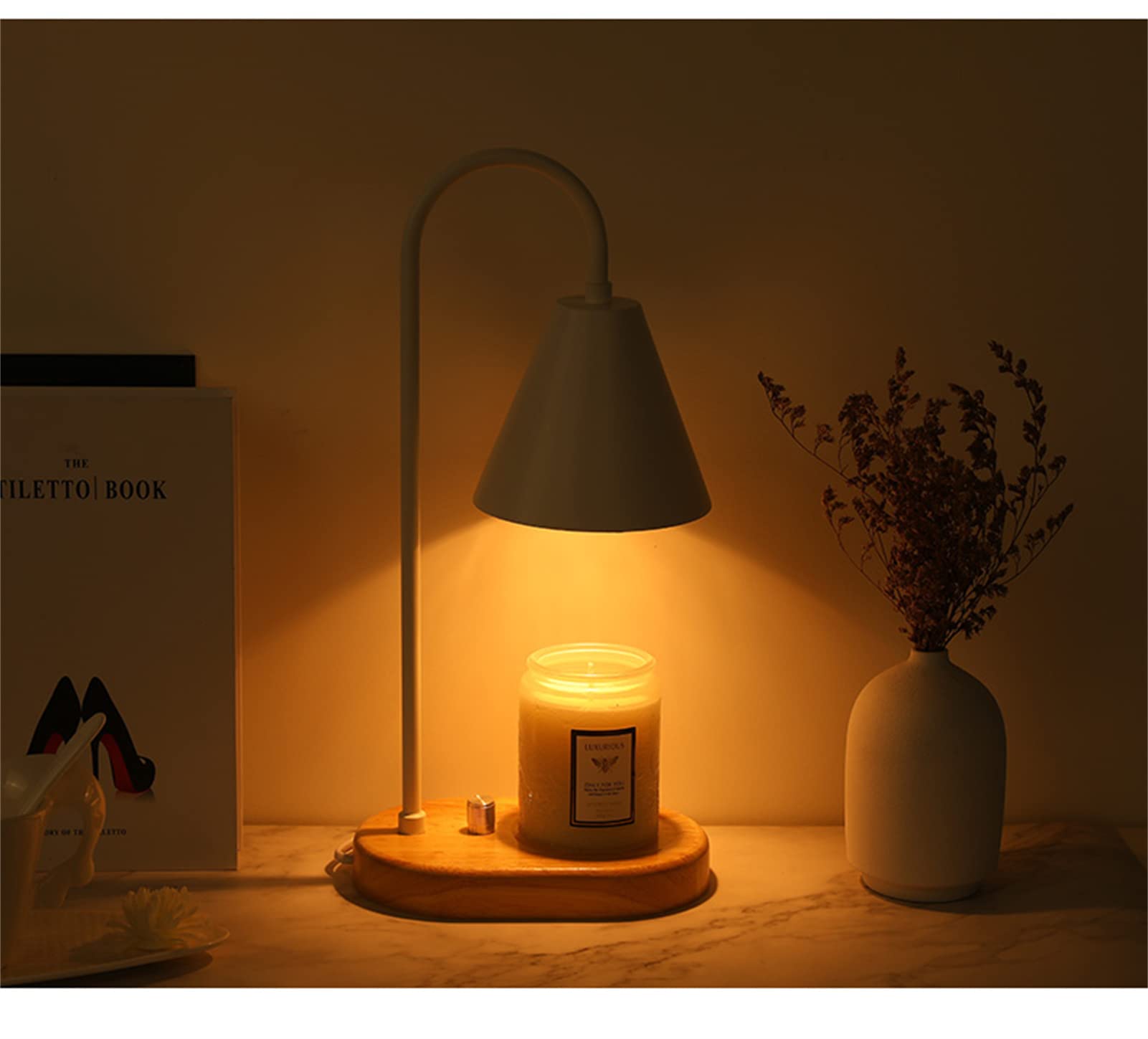 Lampa Do Podgrzewania Wosku świec, ściemniana świeca Do Aromaterapii, Elektryczny Topielnik Do świec Kompatybilny Z Małymi I Dużymi świecami, Podgrzewacz Do Wosku Do Wystroju Domu(Color:A)