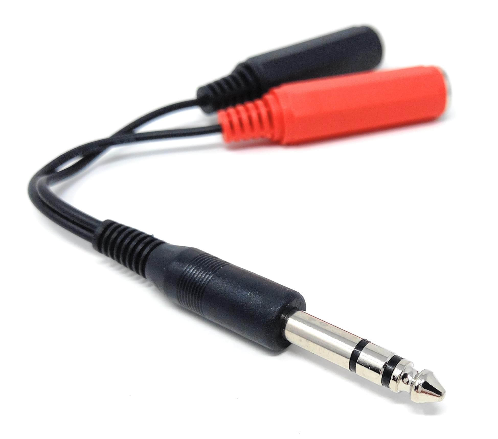 DRUT 6.35mm Stereo Jack Plug to Twin 2 x 6.35mm Mono Sockets Audio Cable Splitter Adapter - Image 3
