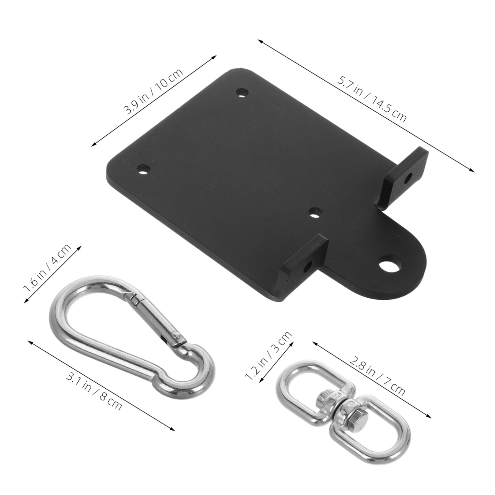 Abaodam Ceiling Hanging Hook Punching Bag Bracket Rotation Wall-Mounted Hanger for Heavy Bag Mount