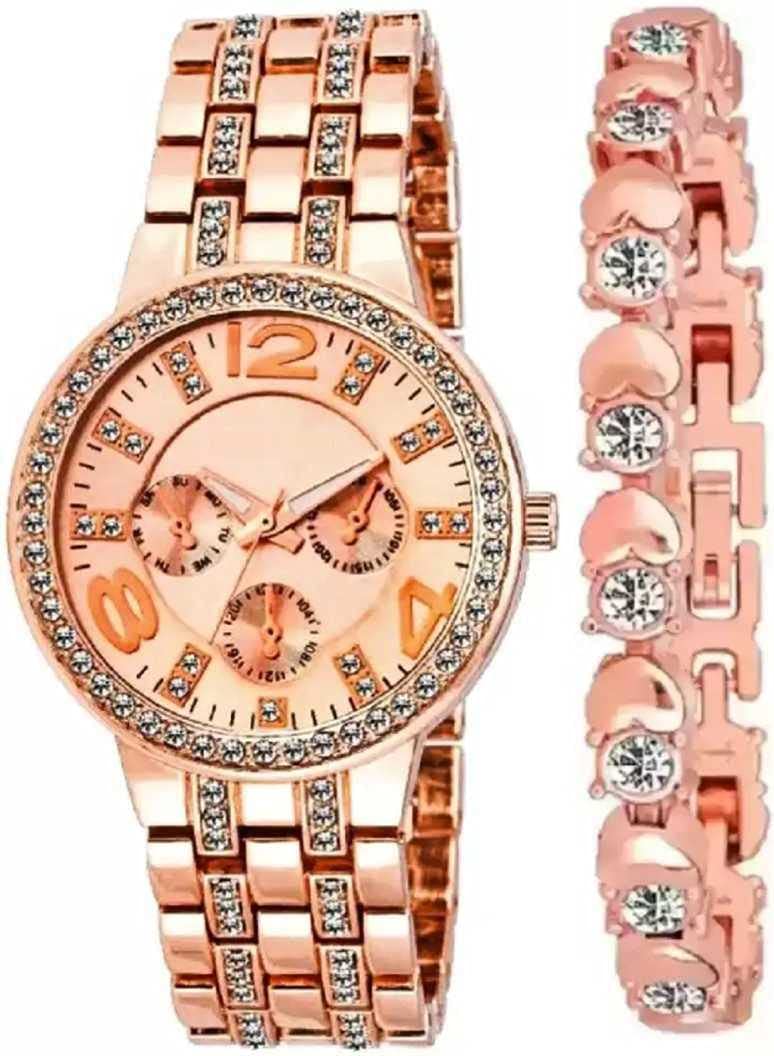SELLORIA Analogue - Digital Gold Dial Womens & Mens Watch (Gold Dial Gold Colored Strap) (B086BWF3NZ) Amazon Price History, Amazon Price Tracker