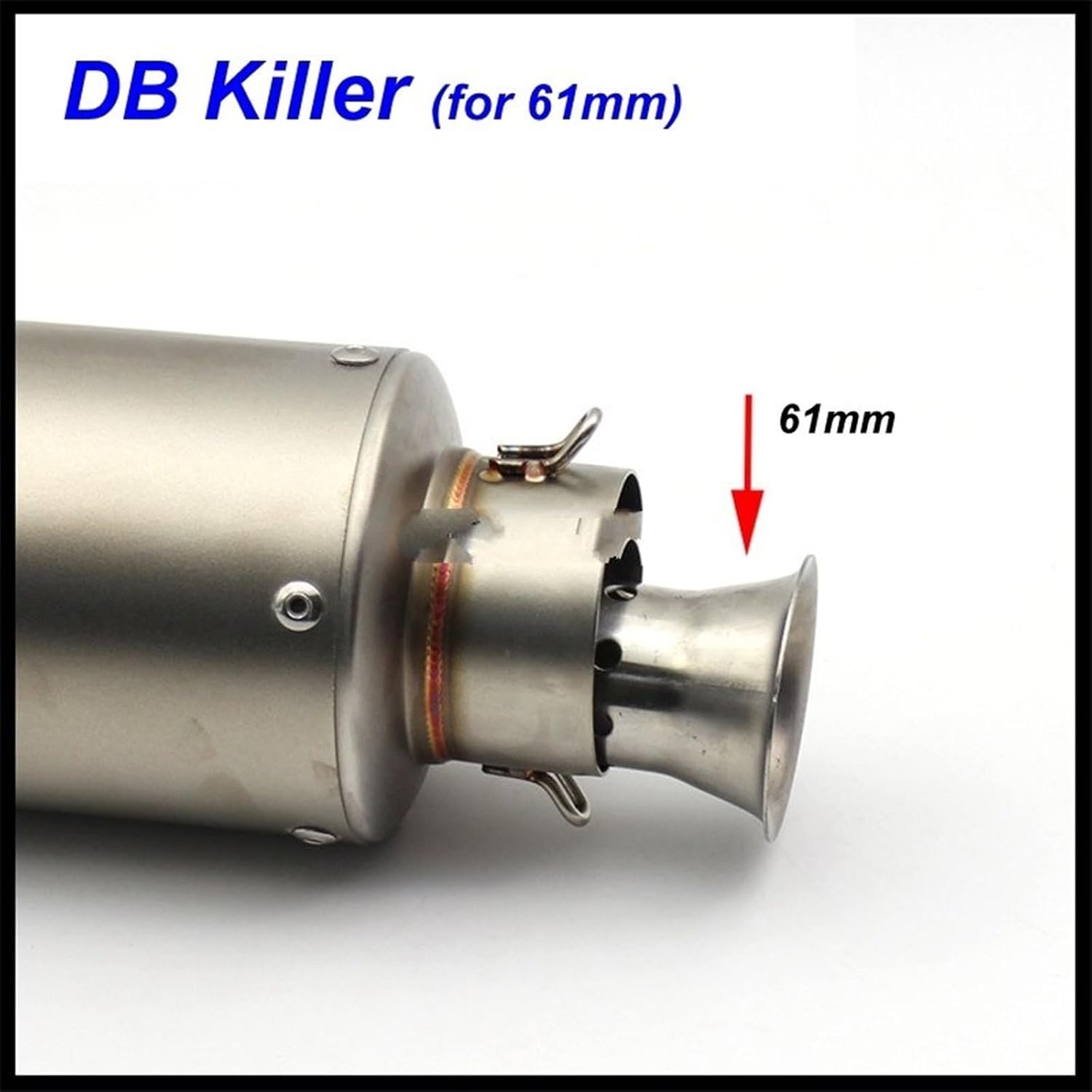 いち 社外サイレンサー ER6N ため ZX6R ZX10R R6 入口 51 ミリメートル 61