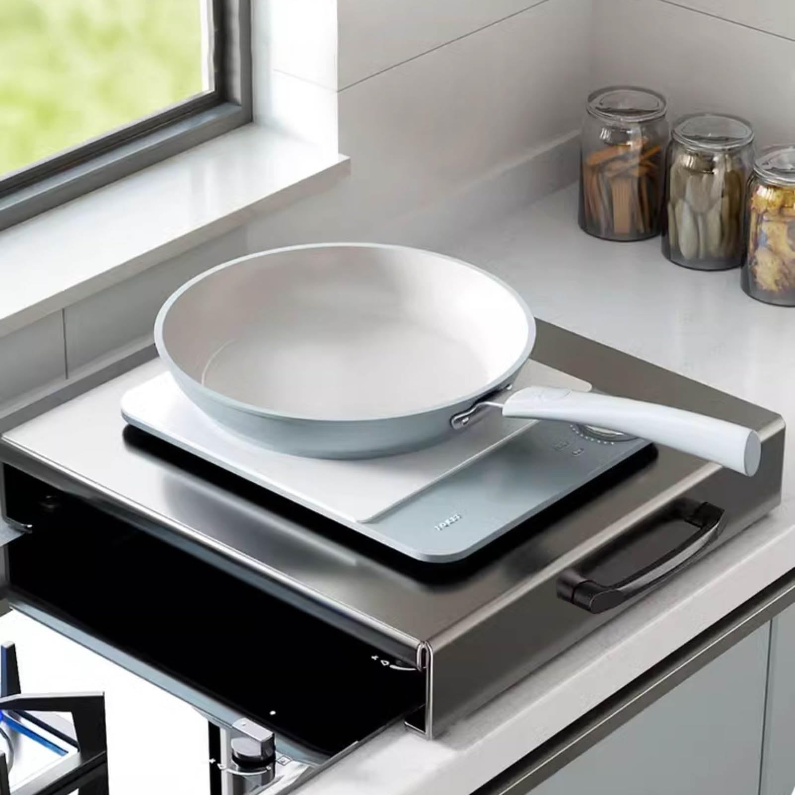 Plaque Couverture Cuisinière Étendez Votre Espace Cuisine Facile À Nettoyer Couverture Protectrice Plaque À Gaz Adapté pour Fours Et Éviers Cuisine WXQTM(30x40x5cm)