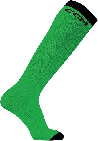 CCM Hockey Skate Liner Socks Adult, Lime Green