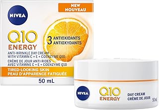 NIVEA Q10 Energy Anti-wrinkle Day Cream, 50ml | Anti-wrinkle face cream with Vitamin C and E