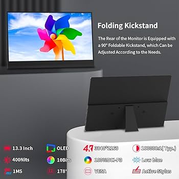 Amazon.co.jp: Magedok OLED ポータブルモニター 4Kタッチ