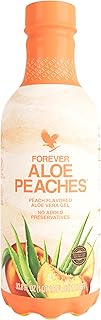 Forever Living - Aloe Peaches, Pure Aloe with Real Peach Flavor, Supports Digestion and Immune System, Vegan and Gluten-Free, 33.8 fl oz, 1 Pack