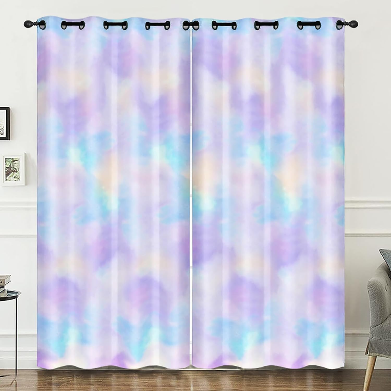 Axolotl Racing Car Curtain for Bedroom,Cool Speed Race Car Window Drapes for Boys Girls Teens Bedroom Living Room,Racing Car Arrive at Finish Window Treatments 2 Panels for Men Adults 52" x 63"