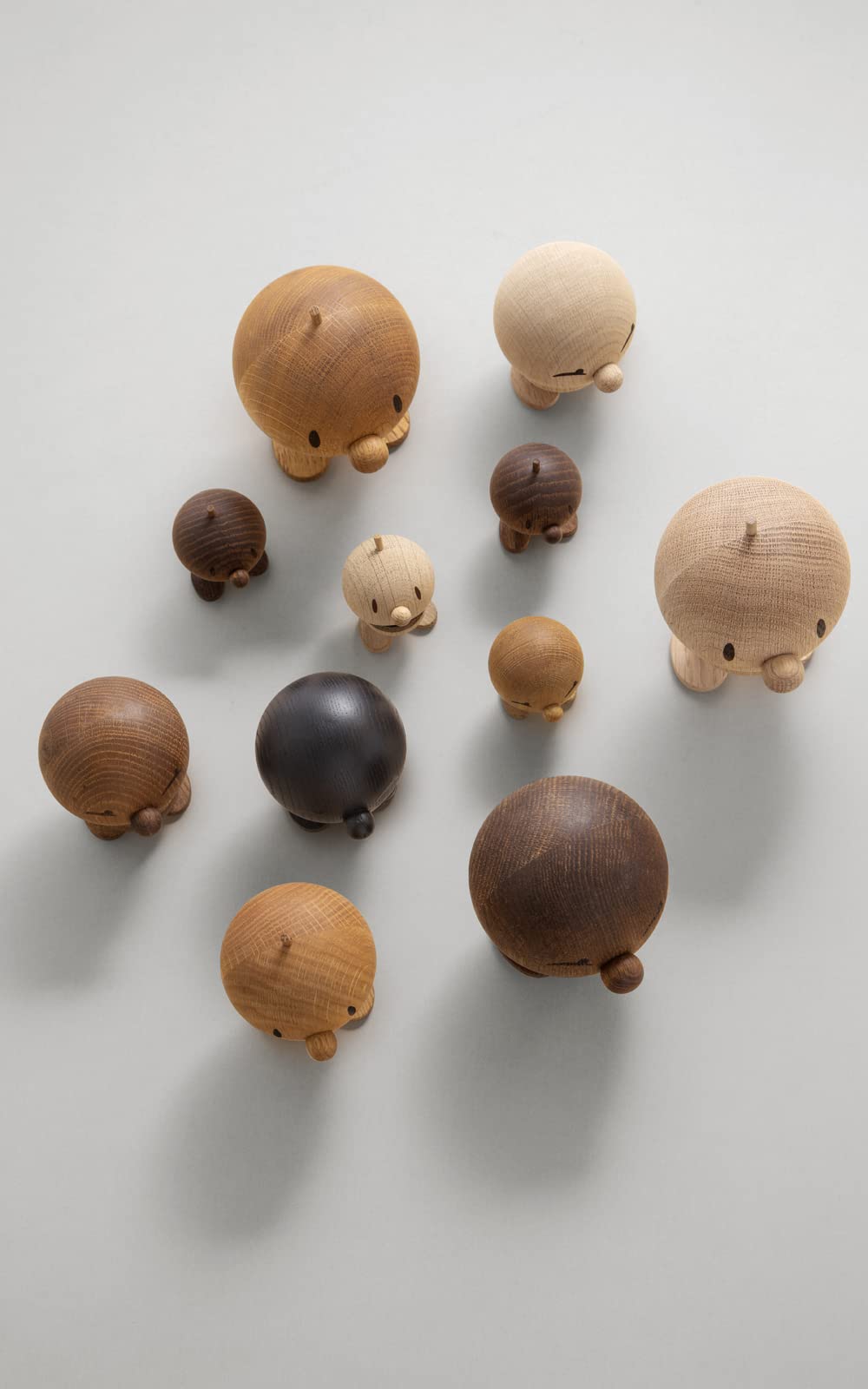 Hoptimist - Scandinavian design - medium bimble made of wood - height 10 cm, diameter 7.5 cm - raw oak - Image 3