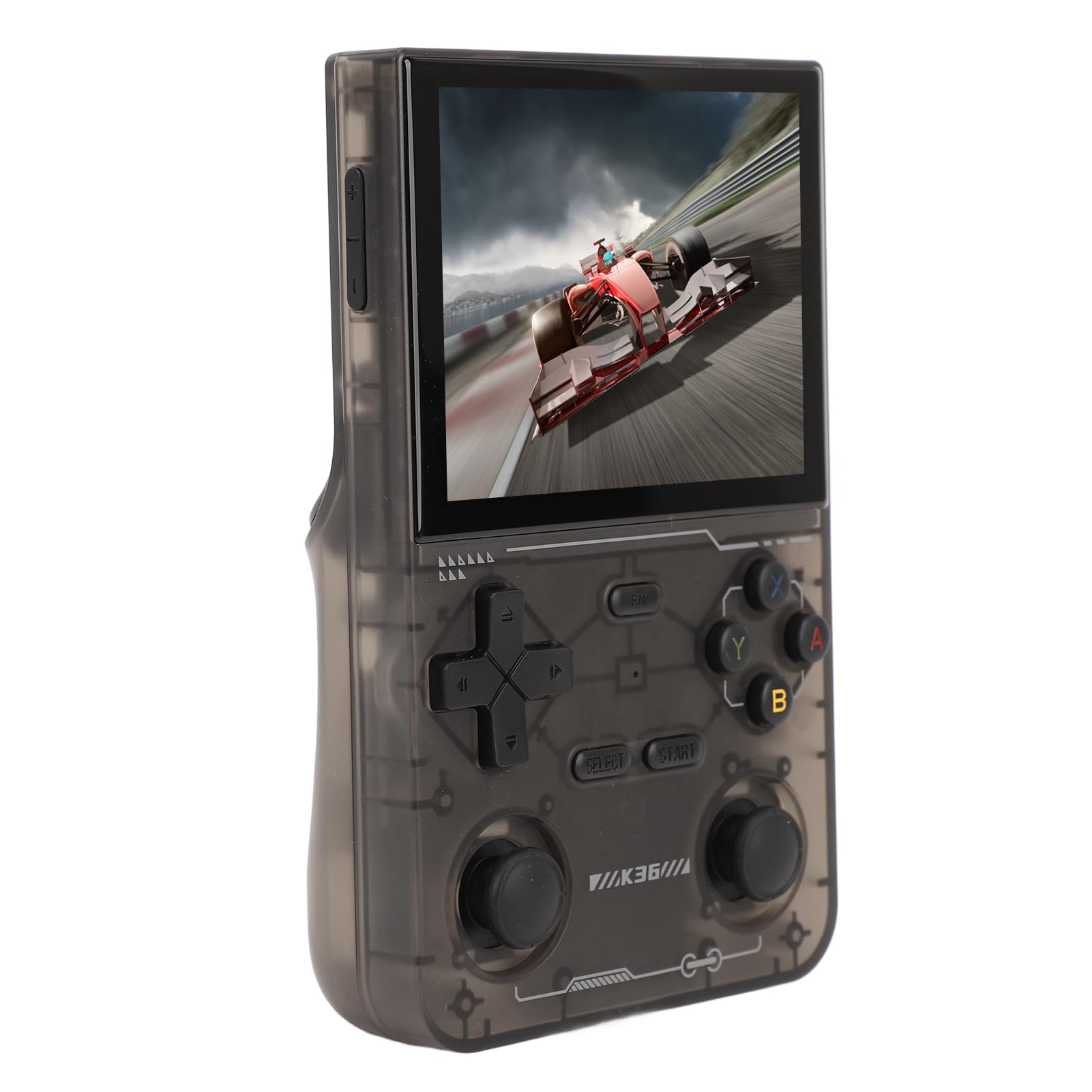 Alomejor Console di Gioco Portatile retrò con Schermo HD da 3,5" e Doppi Joystick per Giochi e Intrattenimento per il Tempo Libero (BLACK)