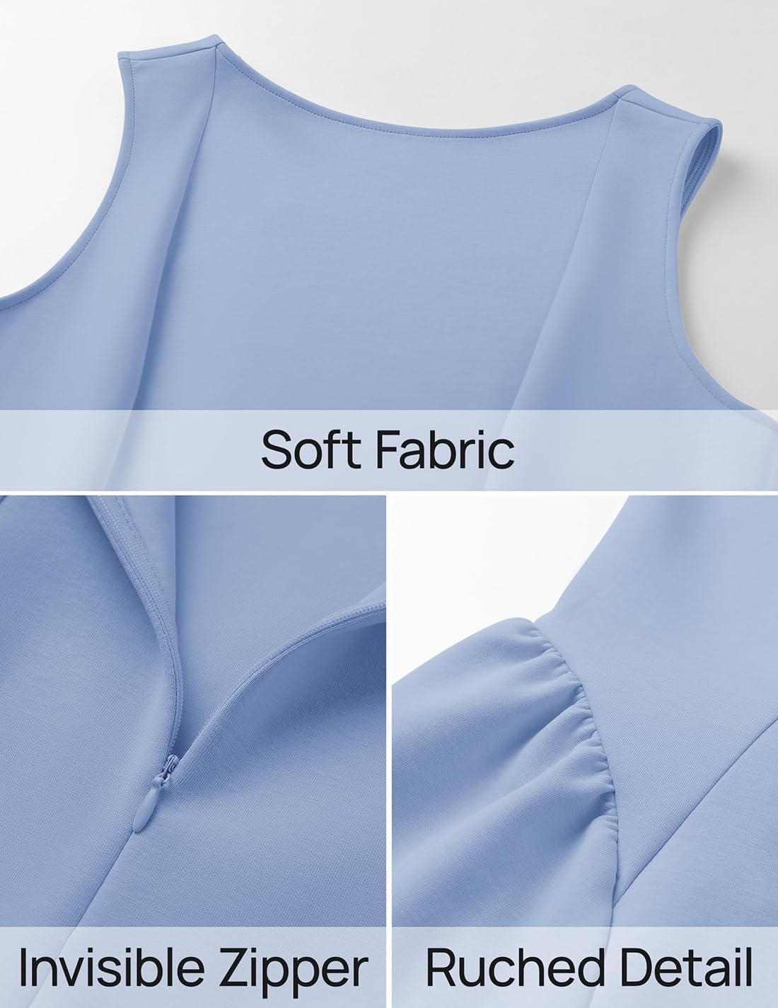 ZESICA Women's 2026 Summer Sleeveless Cocktail Mini Dress Boat Neck Backless Swing A Line Wedding Club Party Short Dresses - Image 7