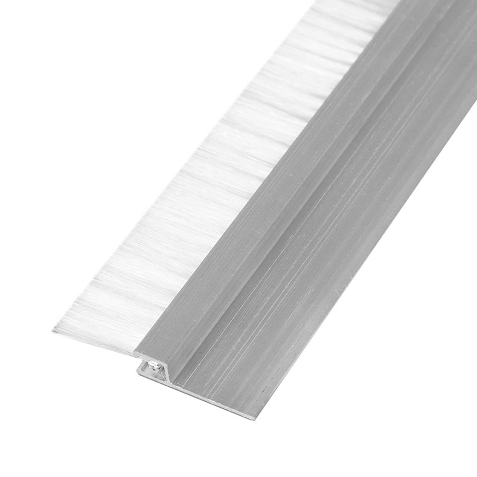 Door Strip Draught Brush, Garage Door Industrial H Type Bottom Brush Strip Silver 10-200mm Draught Excluder(110mm)