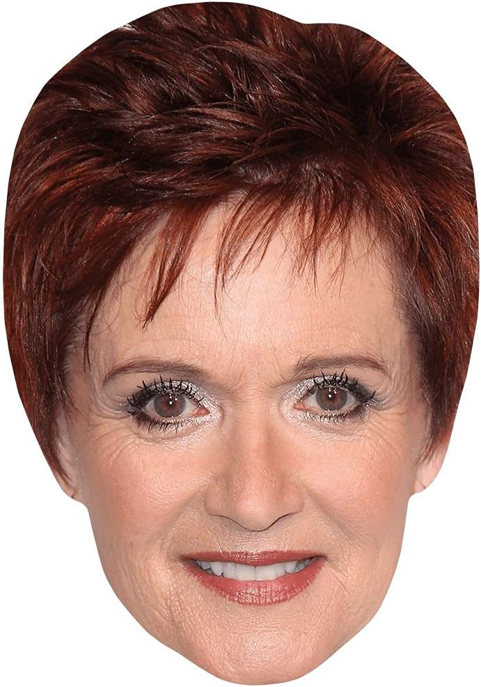 Jacqueline Woodburne (Smile) Celebrity Mask, Flat Card Face, Fancy Dress Mask