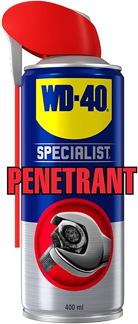 Penetrant by WD-40 Specialist - Targets Corroded or Rusted Components and Mechanisms. Loosens Stuck or Seized Parts Quickly and Easily- Smart Straw Narrow, Wide and 360 Spray - 400 ml