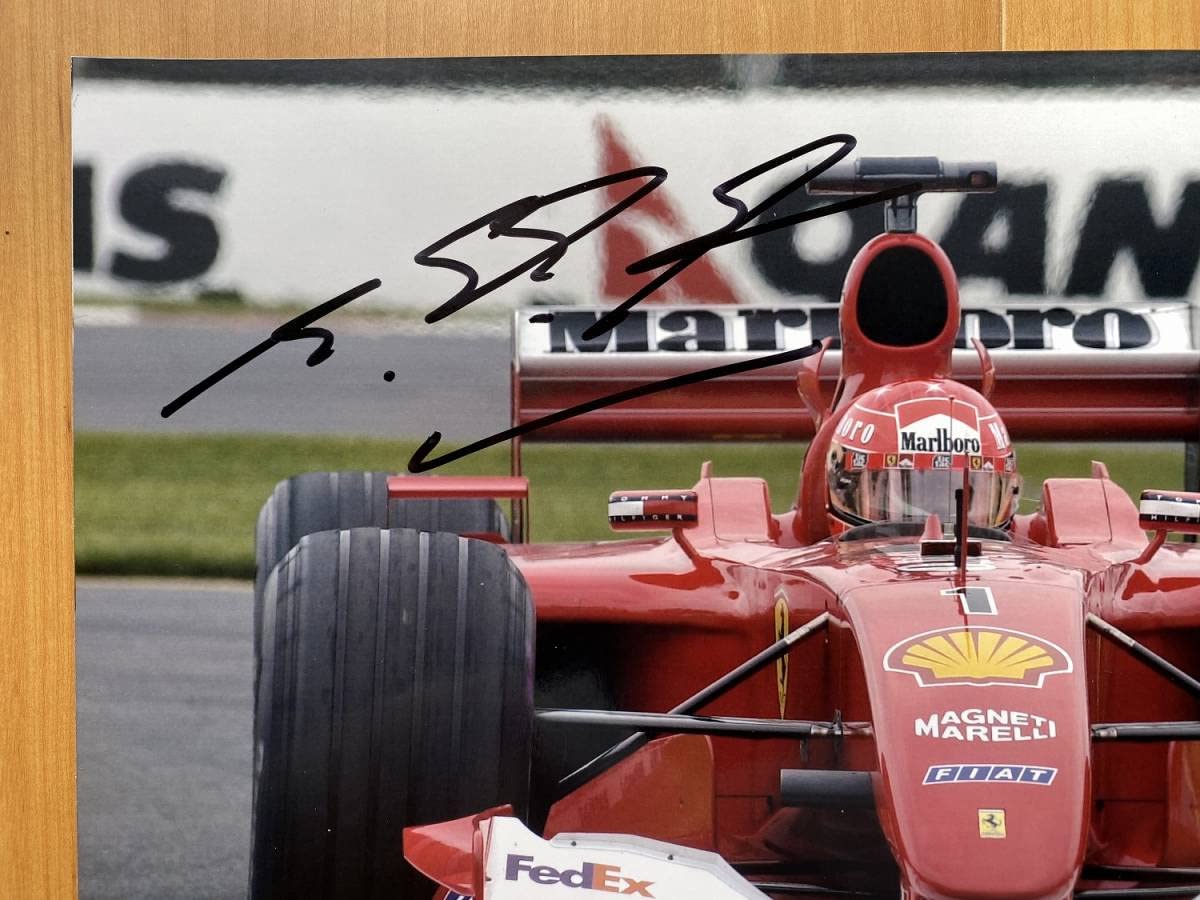 直筆サイン入り シリアルナンバー入り M.シューマッハ 2000年 レース