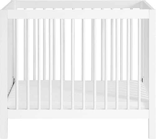 Miniatura 2 de Oxford Baby Essentials Island Mini cuna convertible 4 en 1 con husillos redondos, color blanco