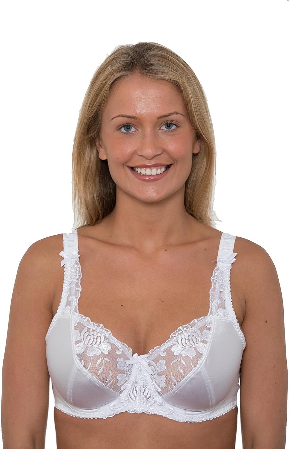 Ladies Large Bosom Bra Underwi Firm Control Bra D-J Cup