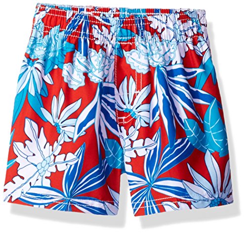 Kanu Surf Boys' YOLO Quick Dry Beach Swim Trunks, Aruba Red, 18 Months