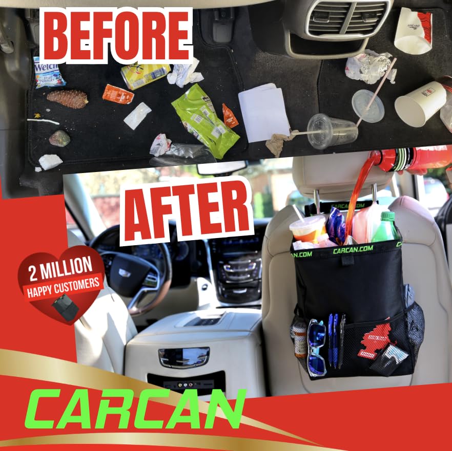Image of CarCan The Original 2 Million Sold - Billions of Plastic Bags Saved and NO More Litter! 3 in 1 Trash - Storage - Cooler