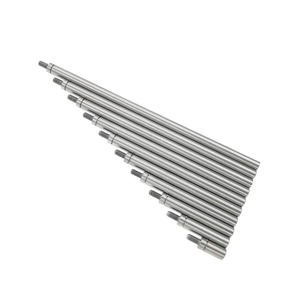 SUXING Verlengschacht Set – 4,5 Mm Diameter, M2,5 Schroefdraad, Lengtes 20-100 Mm, 5-delige Set, Voor Meetinstrumenten