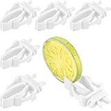 6 Pieces Bird Cage Food Holder Parrot Fruit Vegetable Clips Bird Cage Feeder Clip for Budgie Parakeet Cockatoo Macaw Cockatiel Conure