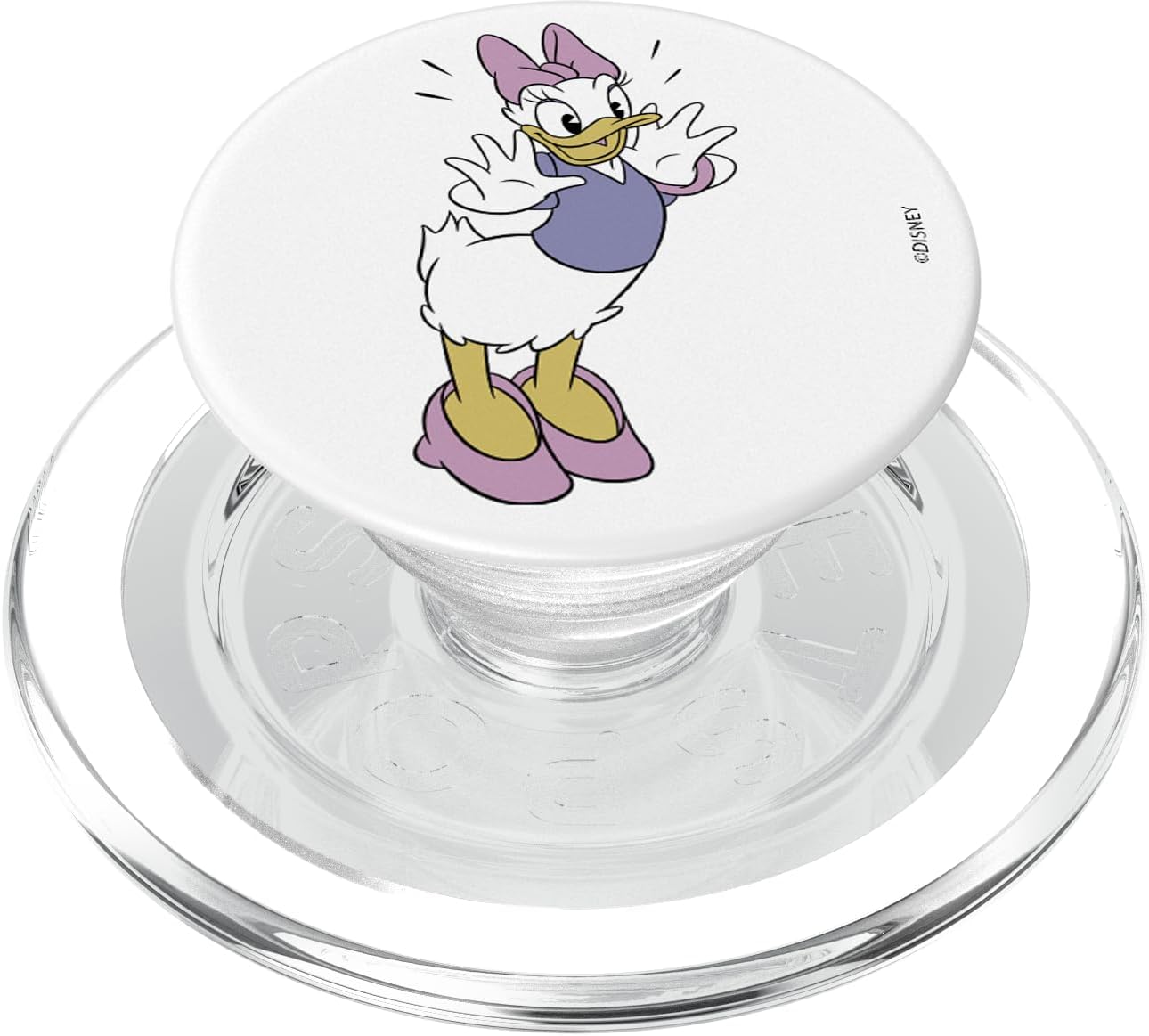 Disney Mickey And Friends Daisy Duck Surprised Portrait PopSockets MagSafe PopGrip for iPhone