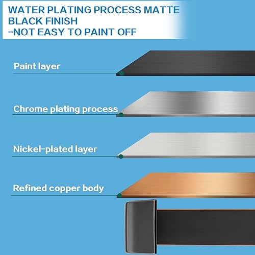 Miniatura 5 de Grifos de baño de 8 pulgadas, grifos de baño de bronce aceitado para fregadero, 3 agujeros, generalizados, 2 asas, grifo de lavabo de acero