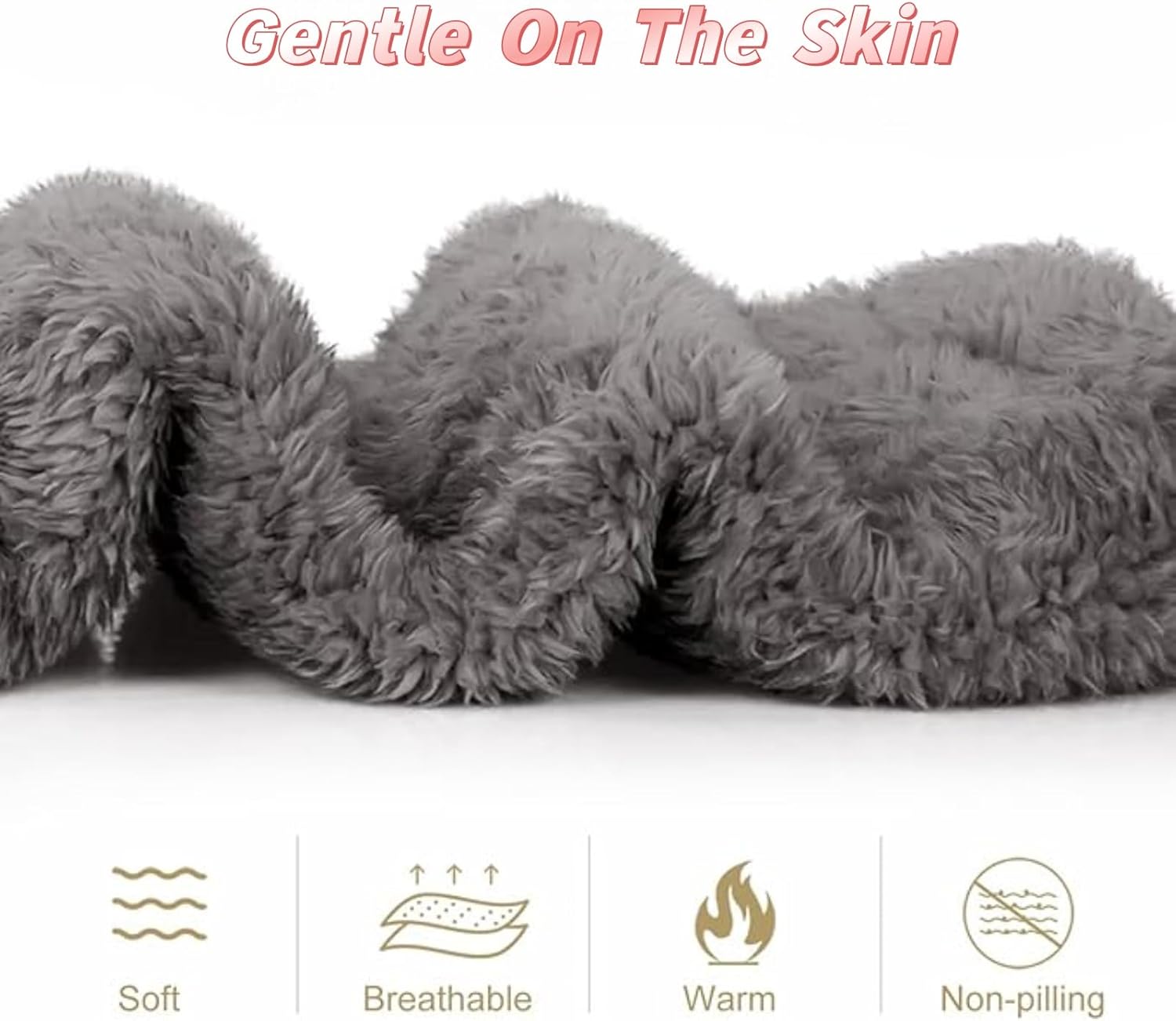 2 Pairs Open-Toe Design Thick Winter Leg Warmers，Long Fuzzy Socks for Women，Over Knee Fuzzy Stockings，Sleeping