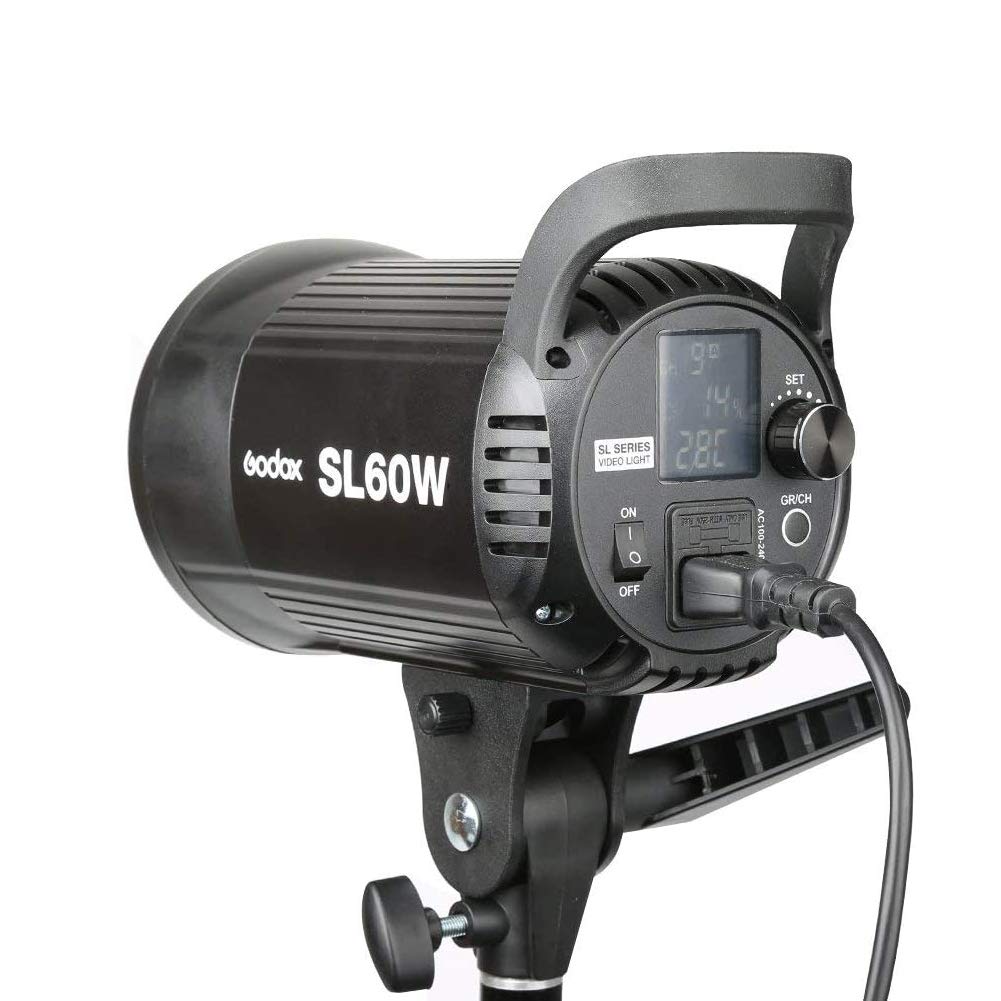 Godox SL-60W SL60W LED Luz Video 60Ws 5600K Bowens Mount LED Video Light Studio Continuous Lamp para Estudio Fotográfico (SL-60W)
