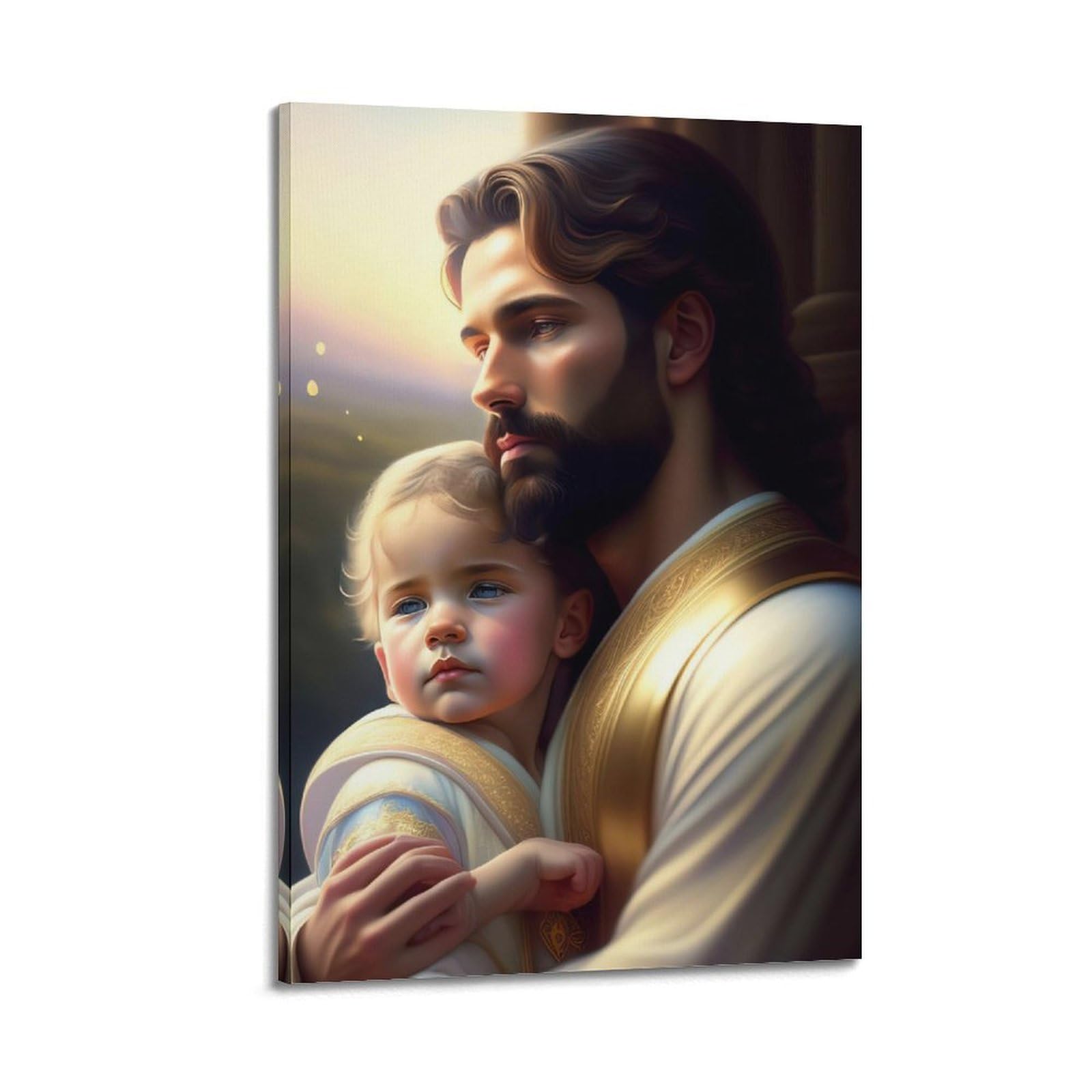 XKUGA Religion Christ Poster Jesus Son Holy Light Modern Decorative Canvas Prints - Ideal Wall Art for Family, Man Cave, Game Room, Boys & Girls Bedroom 24x36inch(60x90cm)