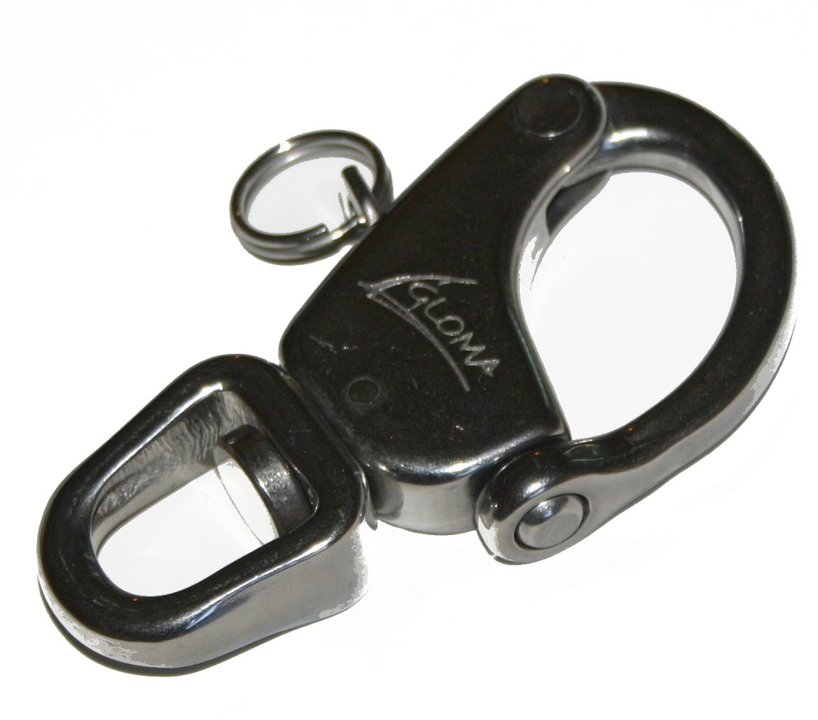 Nautos SNAP Shackle with Swivel Ring - Forged - Stainless Steel (70 mm - 2 3/4