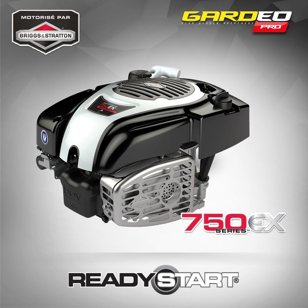 Tondeuse Thermique tractée 161CC avec Moteur Briggs and Stratton, Mulching et éjection latérale - Gardeo Pro