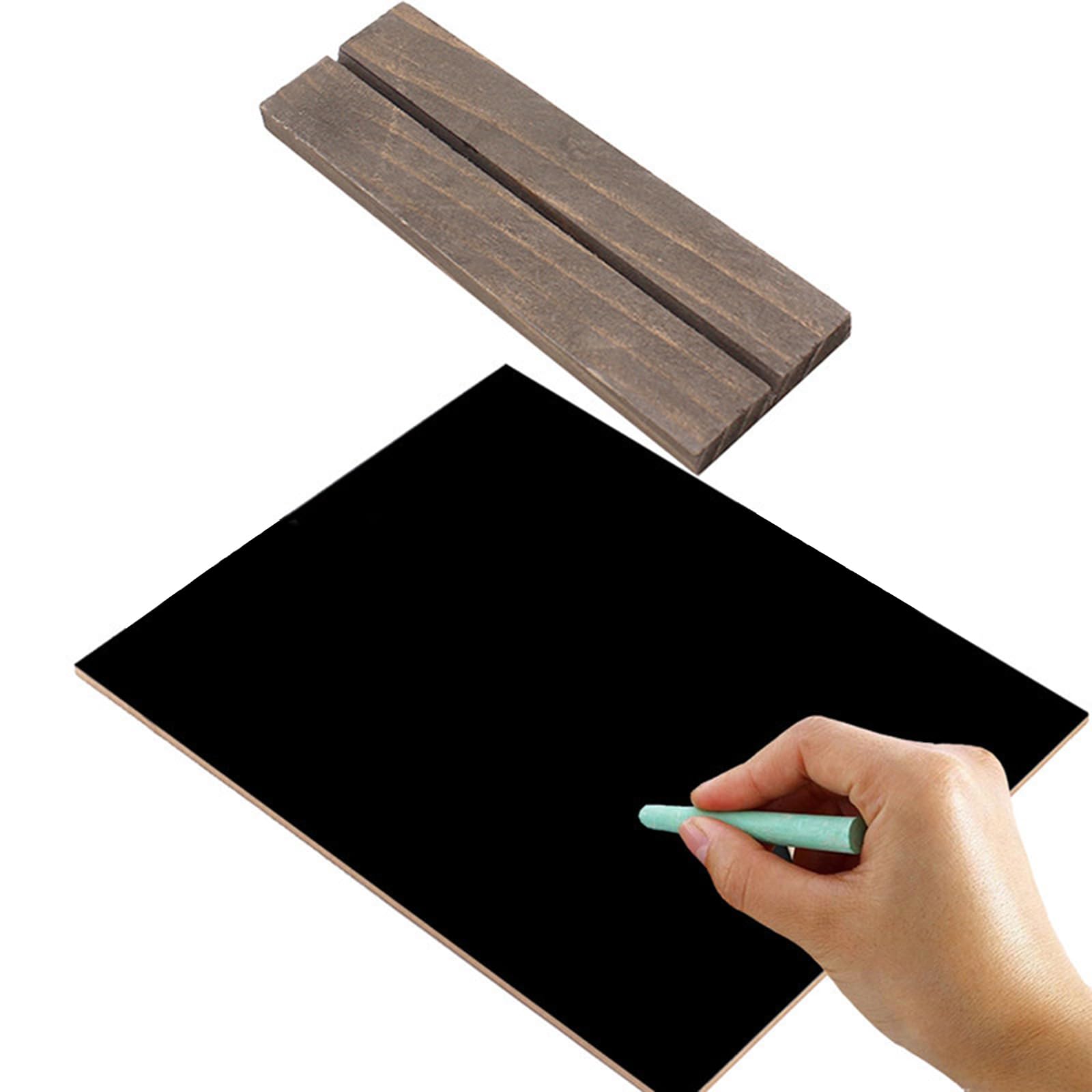 Tischkreidetafeln mit Holzständer, Nachrichtentafel, Tischnummer, Lebensmittel, kleine Tafel für Hochzeit, 8 Stück