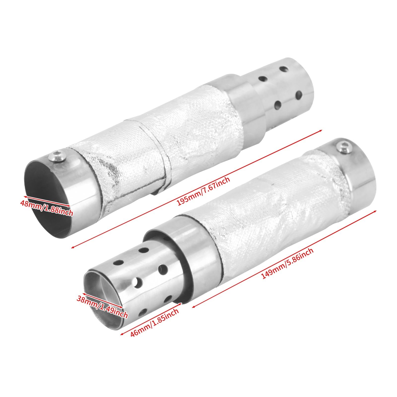 Osłona Tłumika Termiczna Uniwersalny tłumik motocyklowy Quiet Baffle rura wydechowa tłumik pasuje do Harley Sportster XL 48 883 Osłona cieplna wydechu