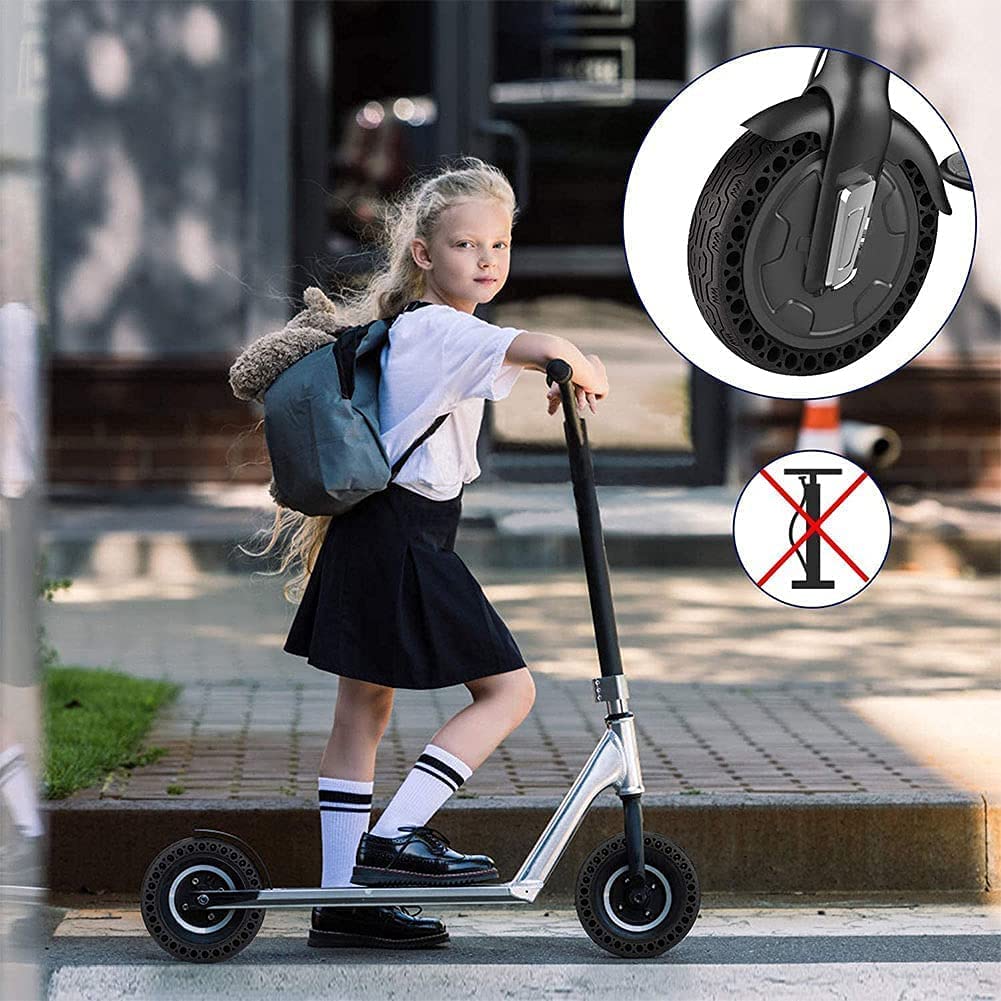 Pneu Solide de Scooter électrique de 8,5 Pouces + Levier de Pneu, Pneu en nid d'abeille antidérapant résistant à l'usure, Pneu sans Chambre à économie d'énergie à Installation Simple