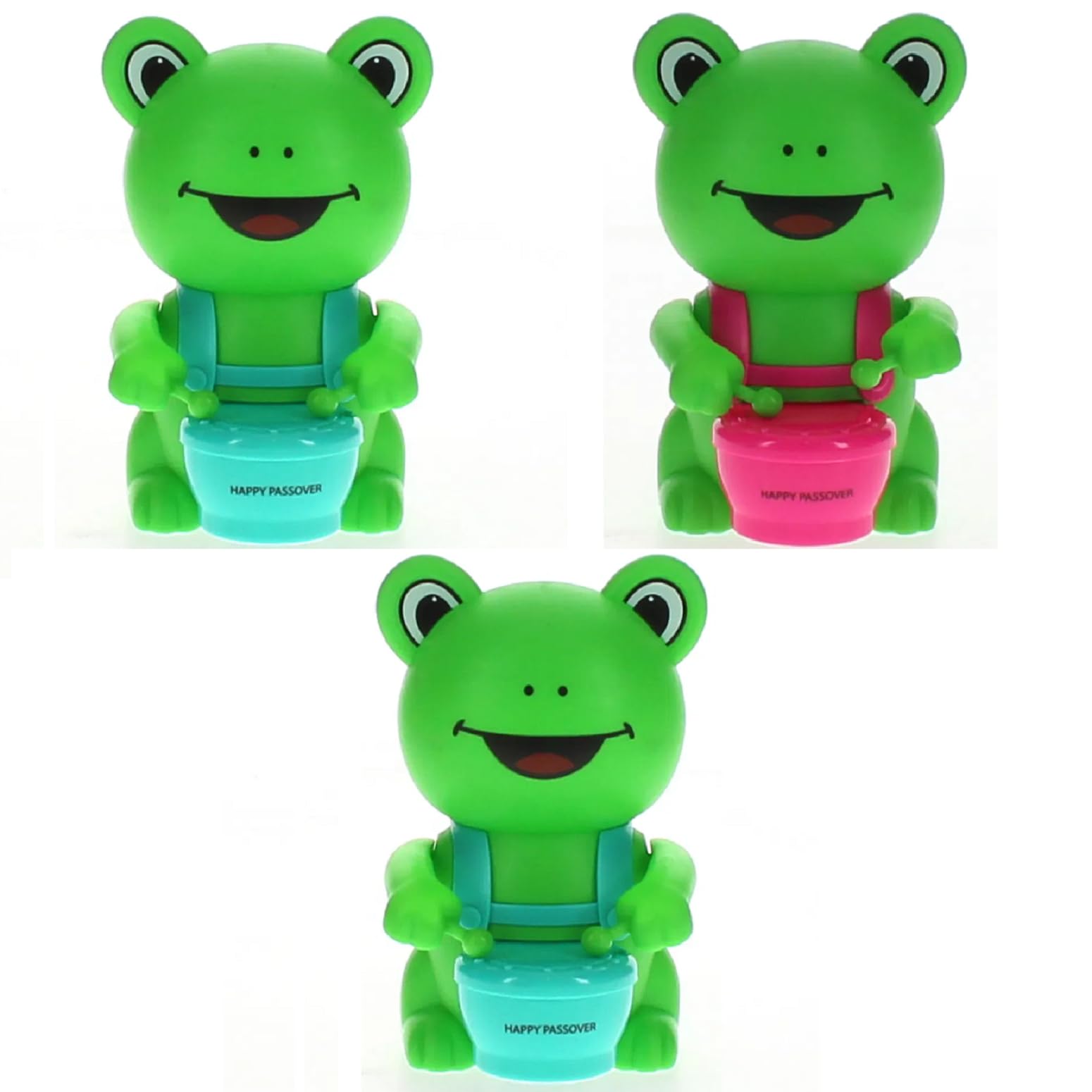 Cazenove Green Frog 3 Passover Drumming 10 Plagues Frog For Pesach Seder Table Decoration