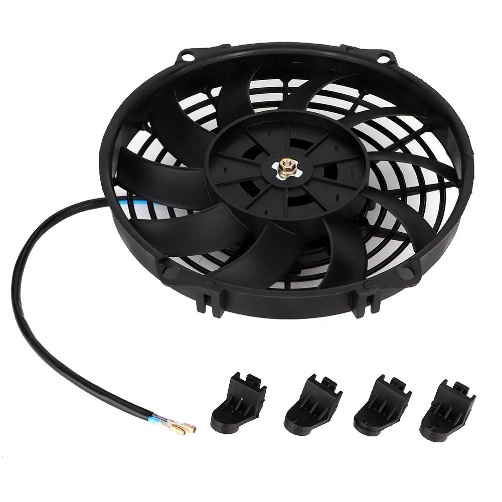 Cooling Fan, 24V 9'' Universal Car Curved Blade Air Conditioner