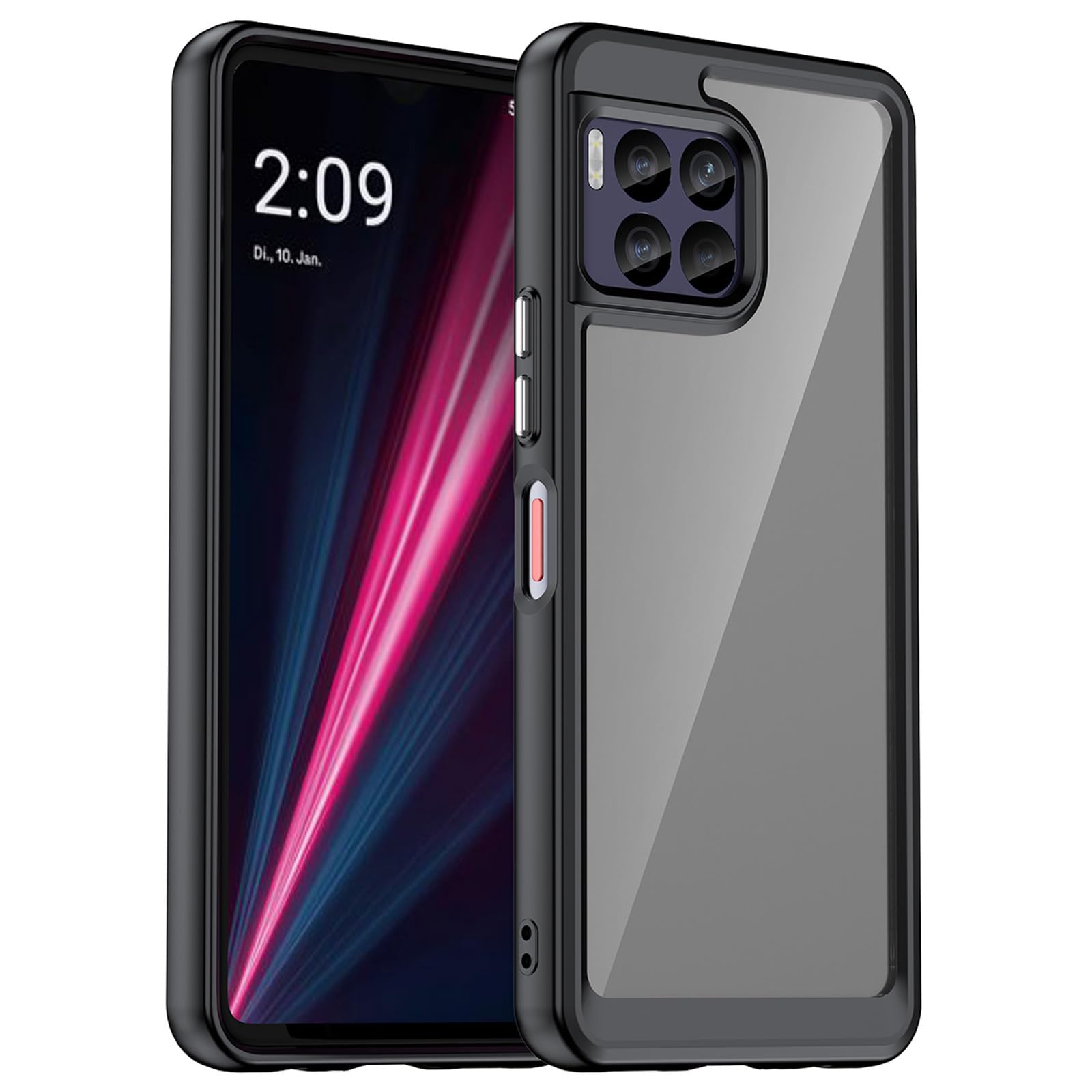 Smileray for Revvl 7 Pro 5G Case: Revvl 7 Pro 5G Phone Case Clear Shockproof Flexible TPU Slim Fit Transparent Protective Phone Crystal Clear Cover-(