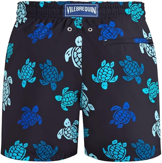 Men Ultra-light and Packable Swim Trunks Tortues Multicolores